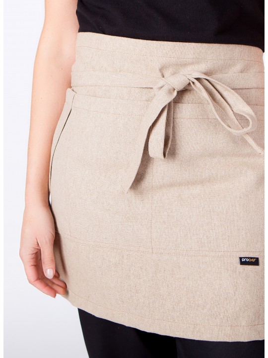 Avental Cintura com bolso em linho