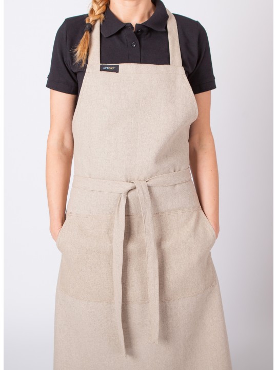 Avental Babete em linho